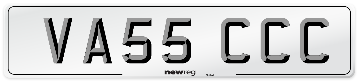 VA55 CCC Number Plate from New Reg